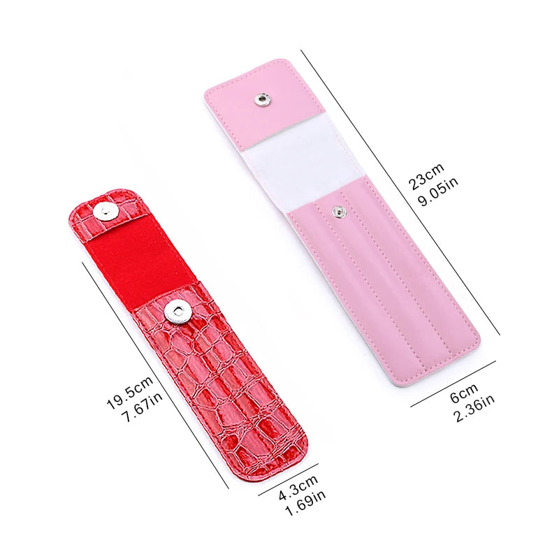 Eyelash Tweezer Leather Case | Portable Lash Tool Storage Bag Tweezer Storage Case QXL