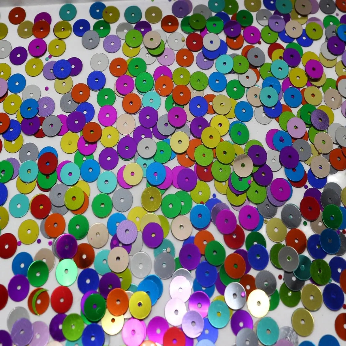 60g Flat Round Loose Sequins 5–12mm | Paillettes for Sewing Craft Sequins QXL