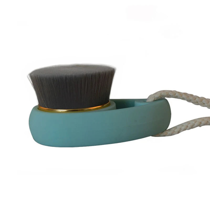 Bamboo Charcoal Facial Cleansing Brush | Exfoliating Scrub Facial Cleansing Brush QXL Blue
