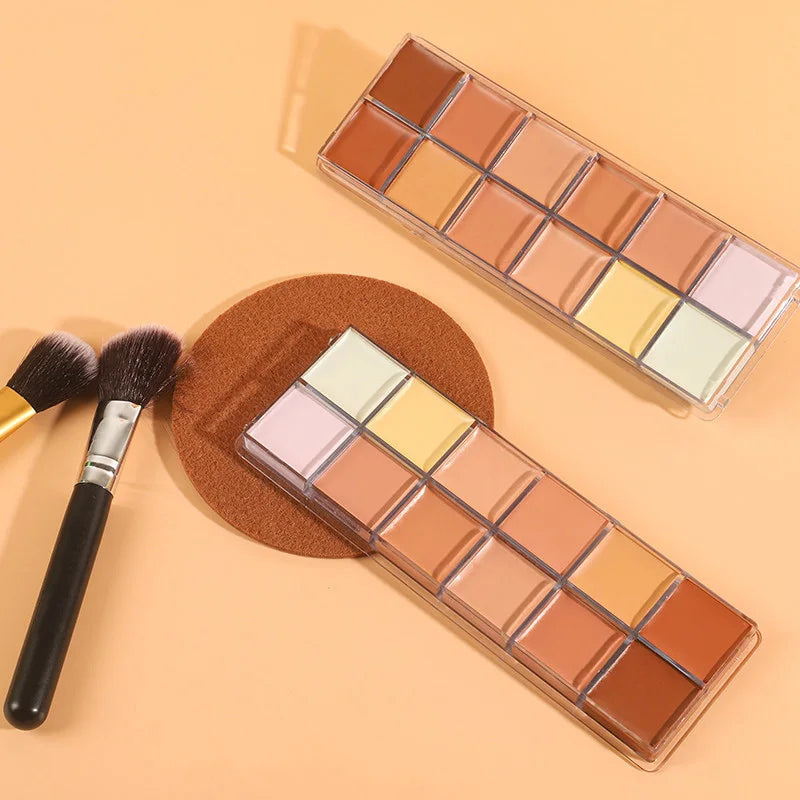 VERONNI 12-Color Concealer Palette | Cream Contour & Cover Concealer Palette QXL