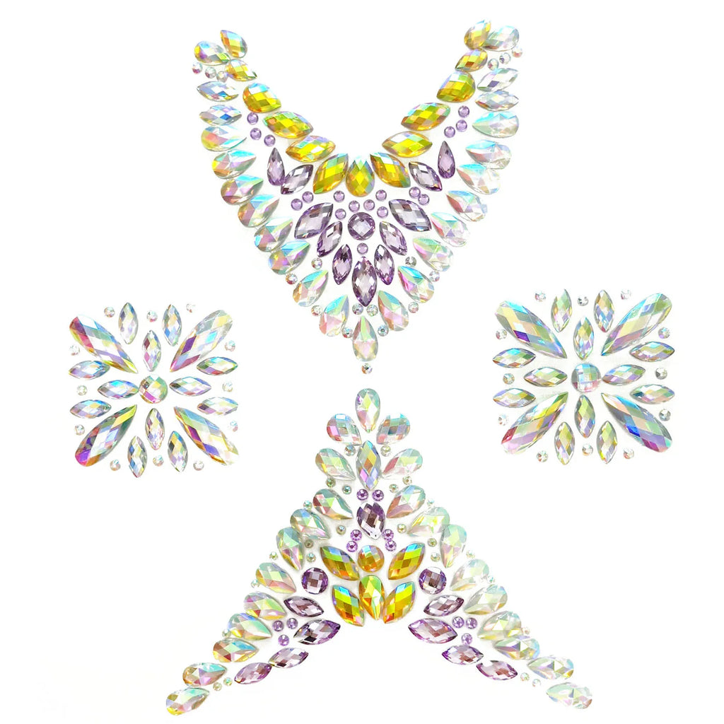 Rhinestone Body Gems Crystal Jewels Glitter Stickers | 3D Body Gem Stickers QXL Type 1