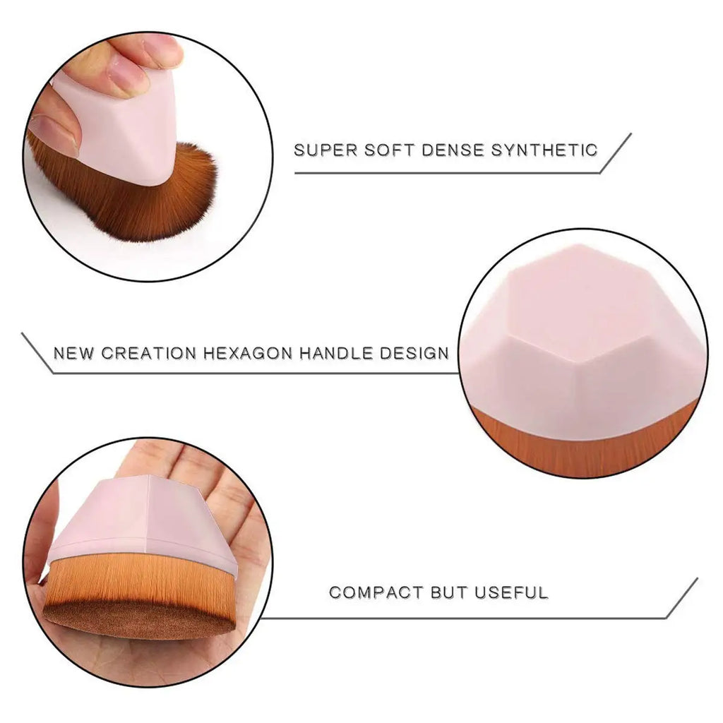 Flat Top Foundation Brush | Petal-Shaped Face Makeup Brush Foundation Makeup Brush QXL