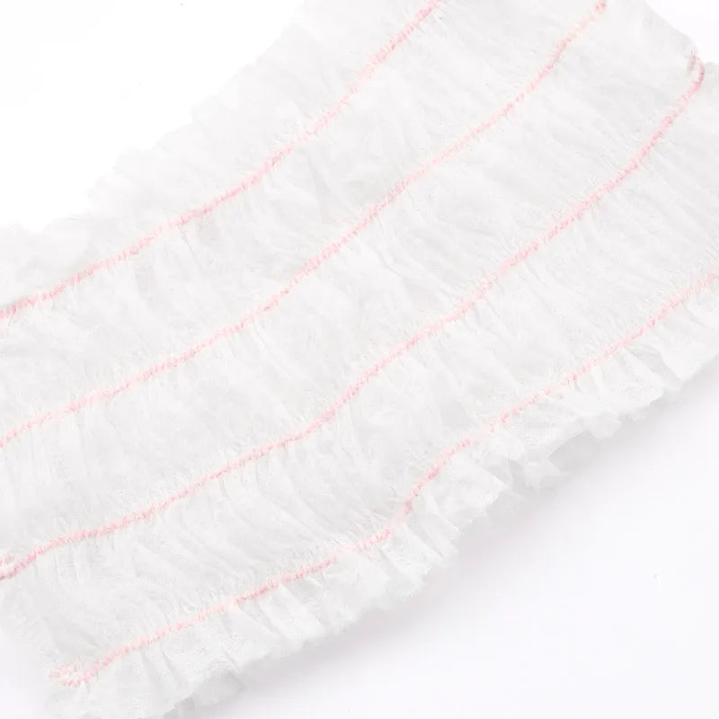 Disposable Non-Woven Elastic Headbands for Salon & Spa | 10–50 Pack Disposable Headbands QXL