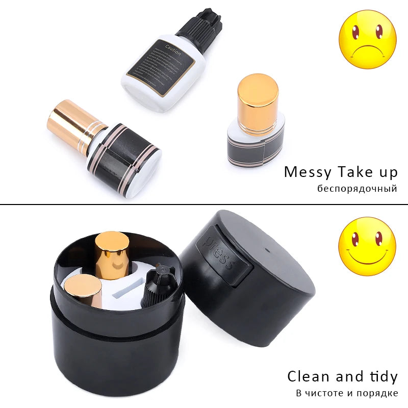 Eyelash Glue Storage Jar | Activated Carbon Sealed Container Lash Glue Storage Jar QXL