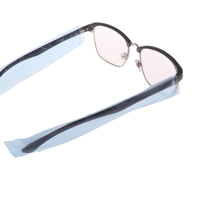 200-Pack Disposable Eyeglass Leg Covers | Hair Dye Protector Eyeglass Leg Covers QXL