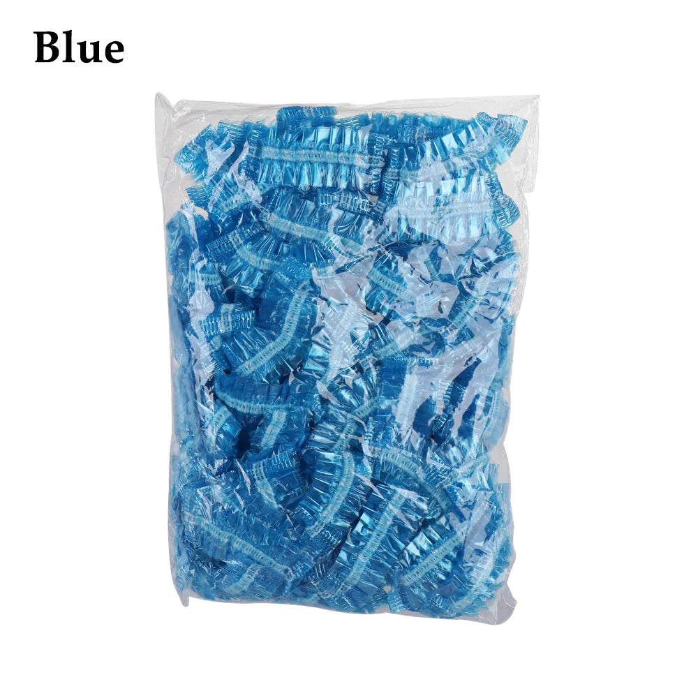 100-Pack Disposable Waterproof Ear Covers – Shower & Salon Disposable Ear Covers QXL blue