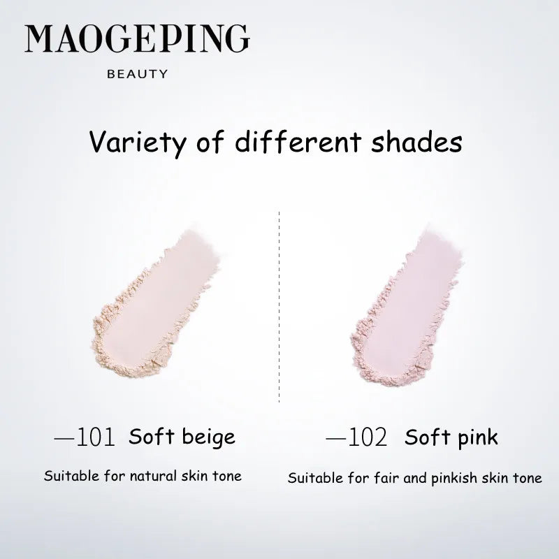 Maogeping Luminous Soft Loose Setting Powder 2.5g | Oil-Control Loose Setting Powder QXL