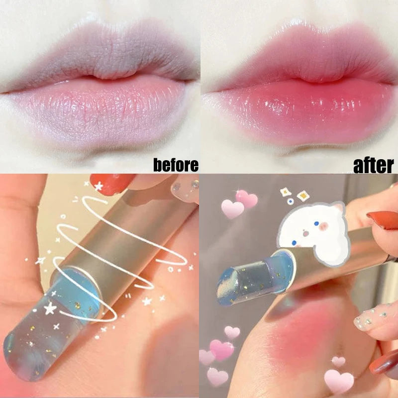 Han Boli Gold Foil Temperature-Change Moisturizing Lip Balm Color-Change Lip Balm QXL