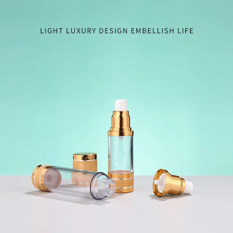 Airless Pump Bottle 15ml 30ml 50ml | Vacuum Cosmetic Dispenser Airless Pump Bottle QXL