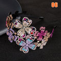 Elastic Rhinestone Beaded Headband | Handmade Vintage Hair Band Rhinestone Headband QXL 6