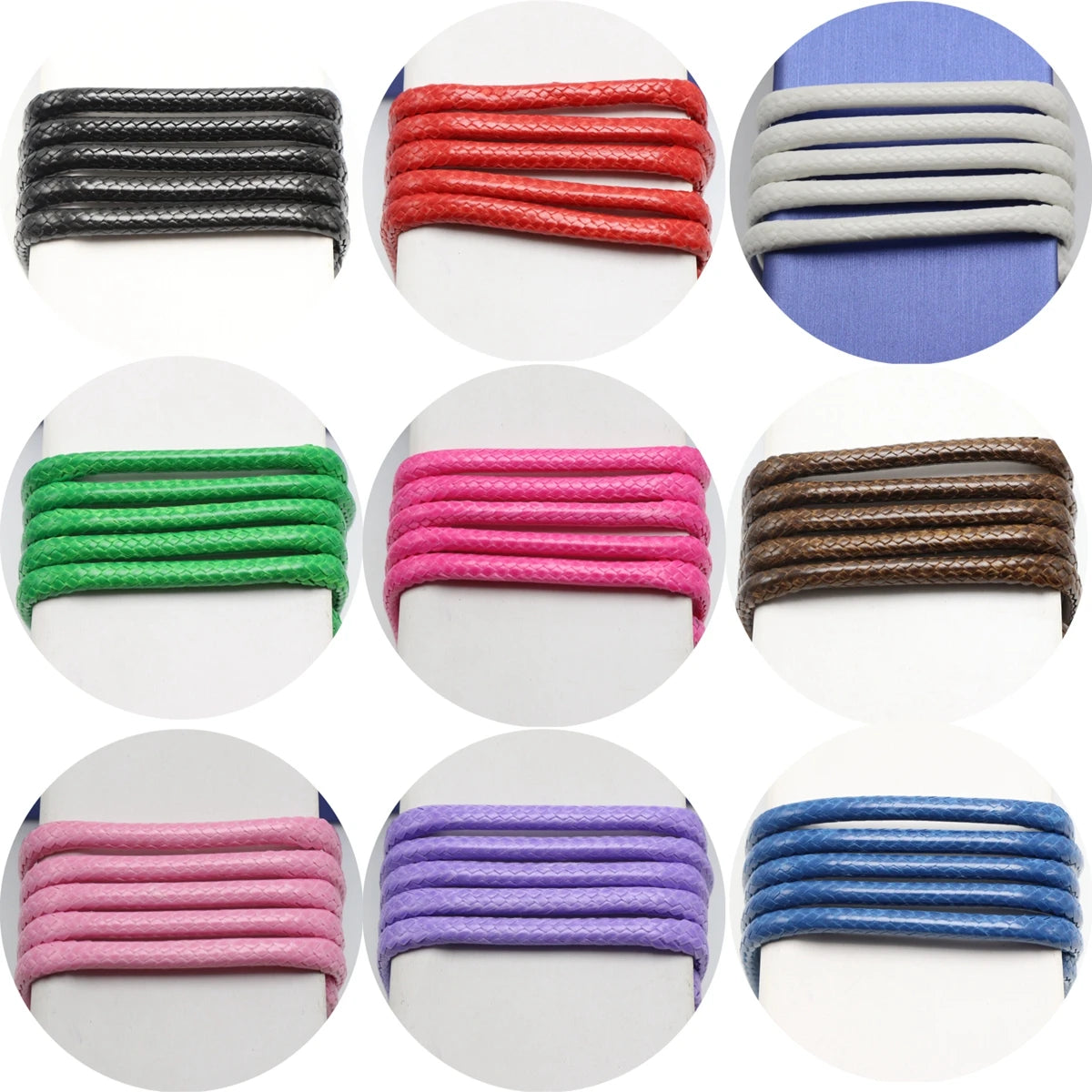 3mm Korean Waxed Cord 5.5 Yards | Bracelet & Necklace String Waxed Craft Cord QXL