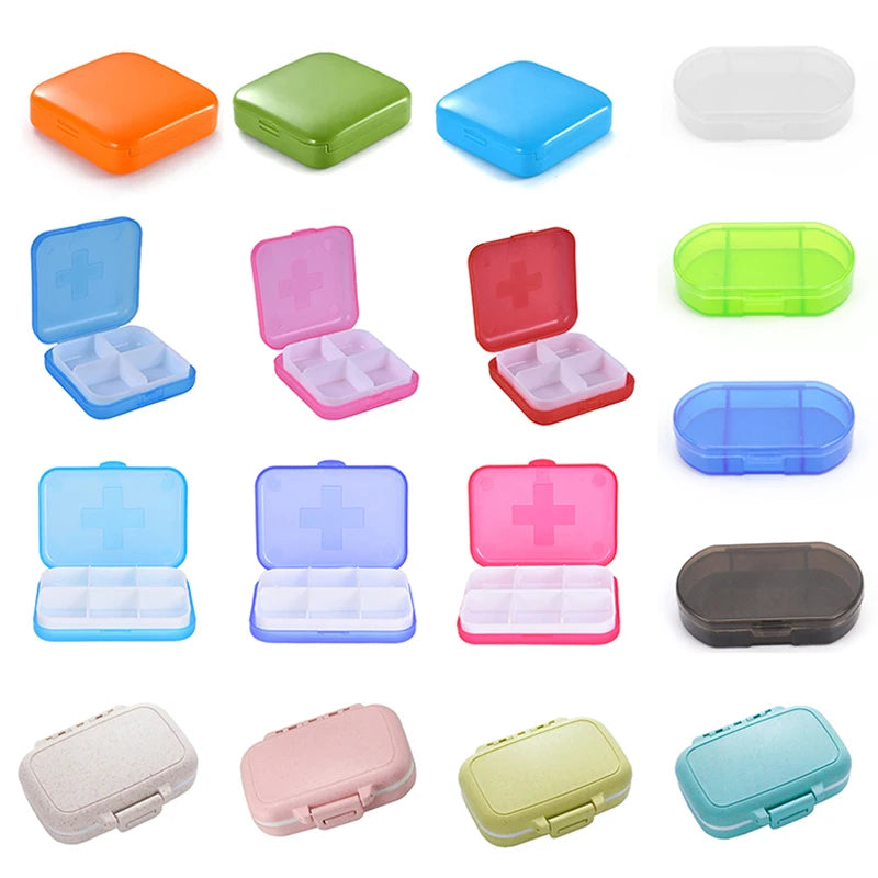 Portable Pill Organizer Travel Case | Tablet & Candy Box Pill Organizer Case QXL