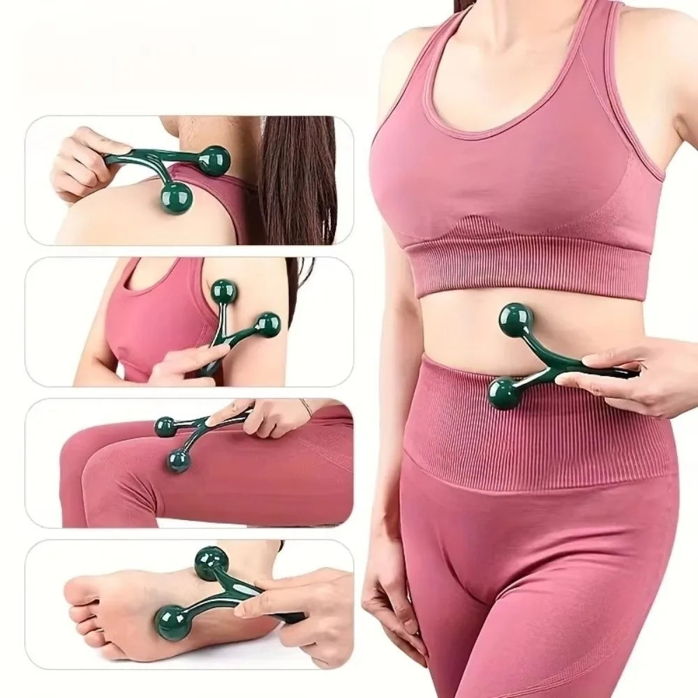 Handheld Acupressure Massage Ball | Ergonomic Roller Tool Acupressure Massage Ball QXL