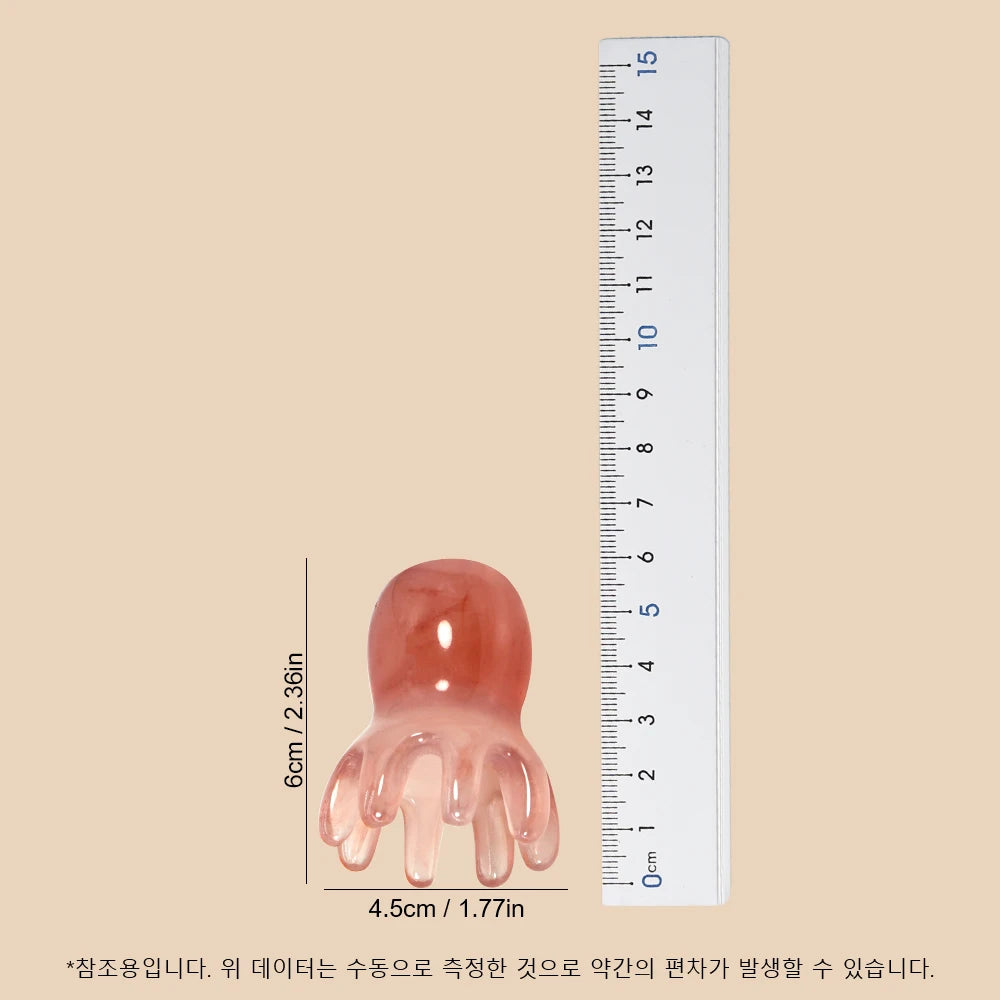 Octopus Scalp Massage Comb | Resin Head Massager Scalp Massage Comb QXL