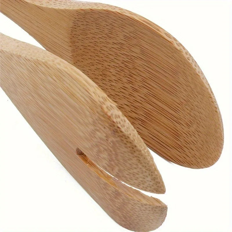 Wooden Serving Tongs – BBQ, Salad, Bread & Buffet Use Kitchen Serving Tongs QXL
