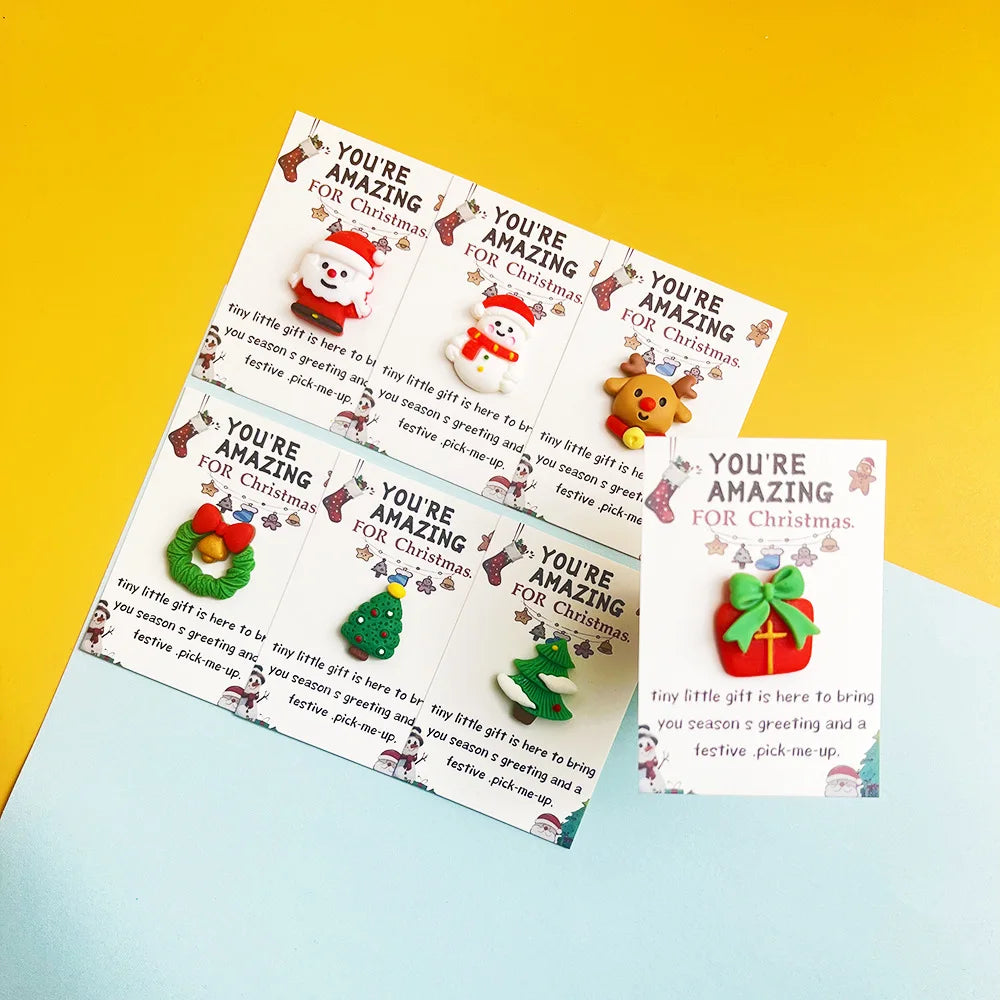 Christmas Resin Pocket Greeting Cards | Holiday Gift Tags 10/100 Pcs Holiday Greeting Cards QXL