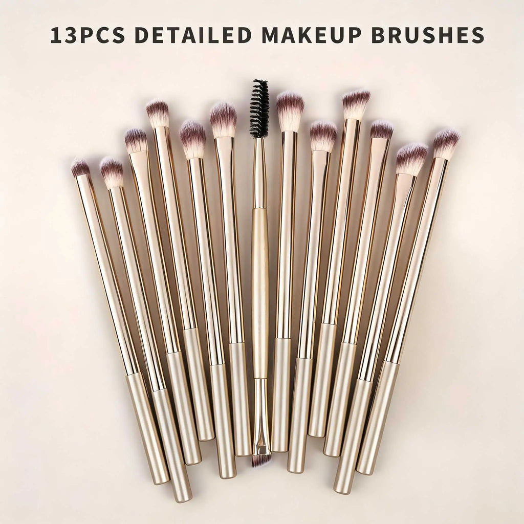 20-Pc Pro Makeup Brush Set | Metal Handle & Velvet Pouch Makeup Brush Set QXL