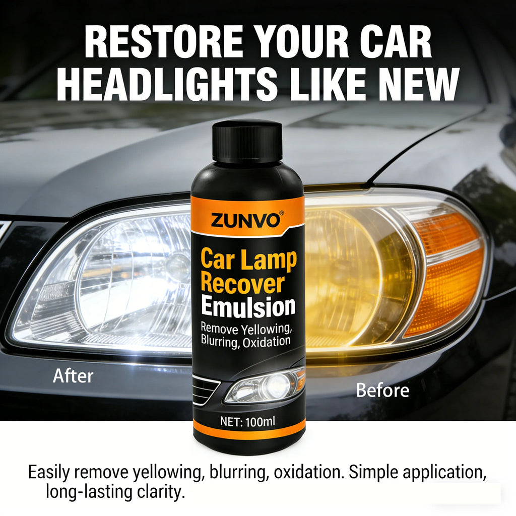Car Headlight Restoration Emulsion | Remove Yellowing & Oxidation Headlight Restorer QXL