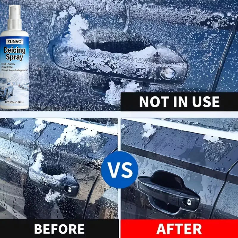 QIFENGHE Car Deicing Spray | Fast Windshield Ice Melter 100ml Car Deicing Spray QXL