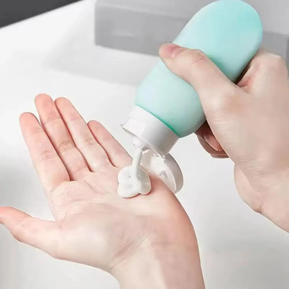 4-Pack 60ml Leak-Proof Silicone Travel Bottles | TSA Approved Travel Squeeze Bottles QXL
