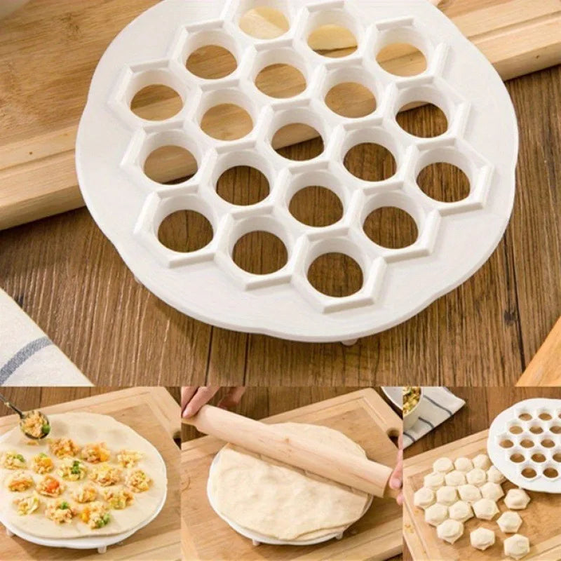 Plastic Dumpling Mold & Dough Press | DIY Pastry Maker Tool Dumpling Mold Press QXL