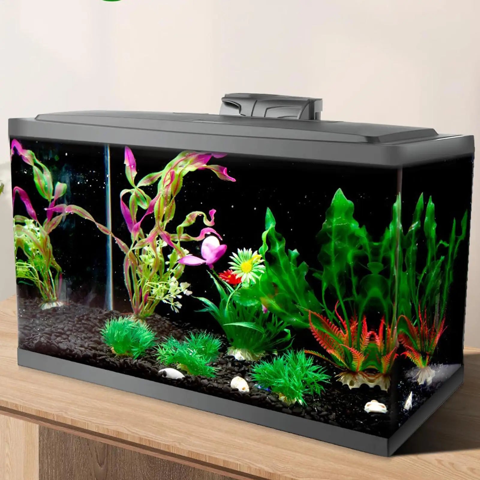 Black Aquarium Background Static Cling Sticker | PVC Fish Tank Aquarium Background QXL