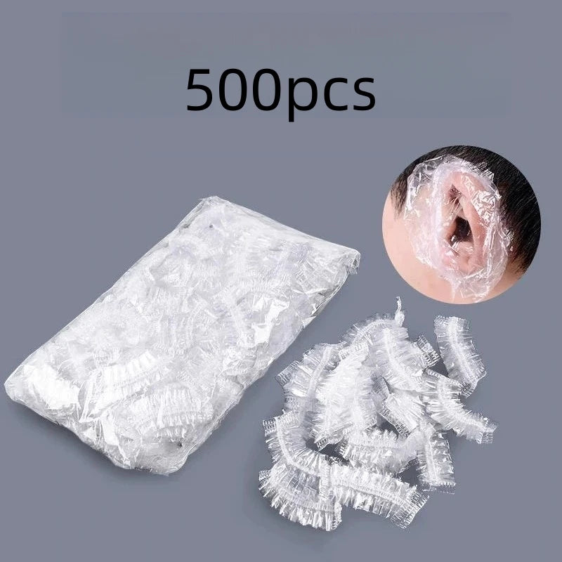 Disposable Transparent Ear Covers for Salon | 100/200/500 Pack Disposable Ear Covers QXL M185 500Pcs