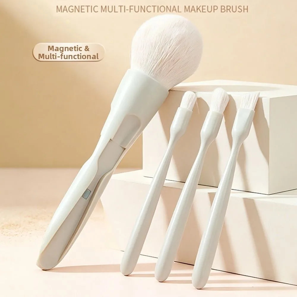 Magnetic 4-in-1 Transformable Makeup Brush | Powder & Concealer Transformable Makeup Brush QXL