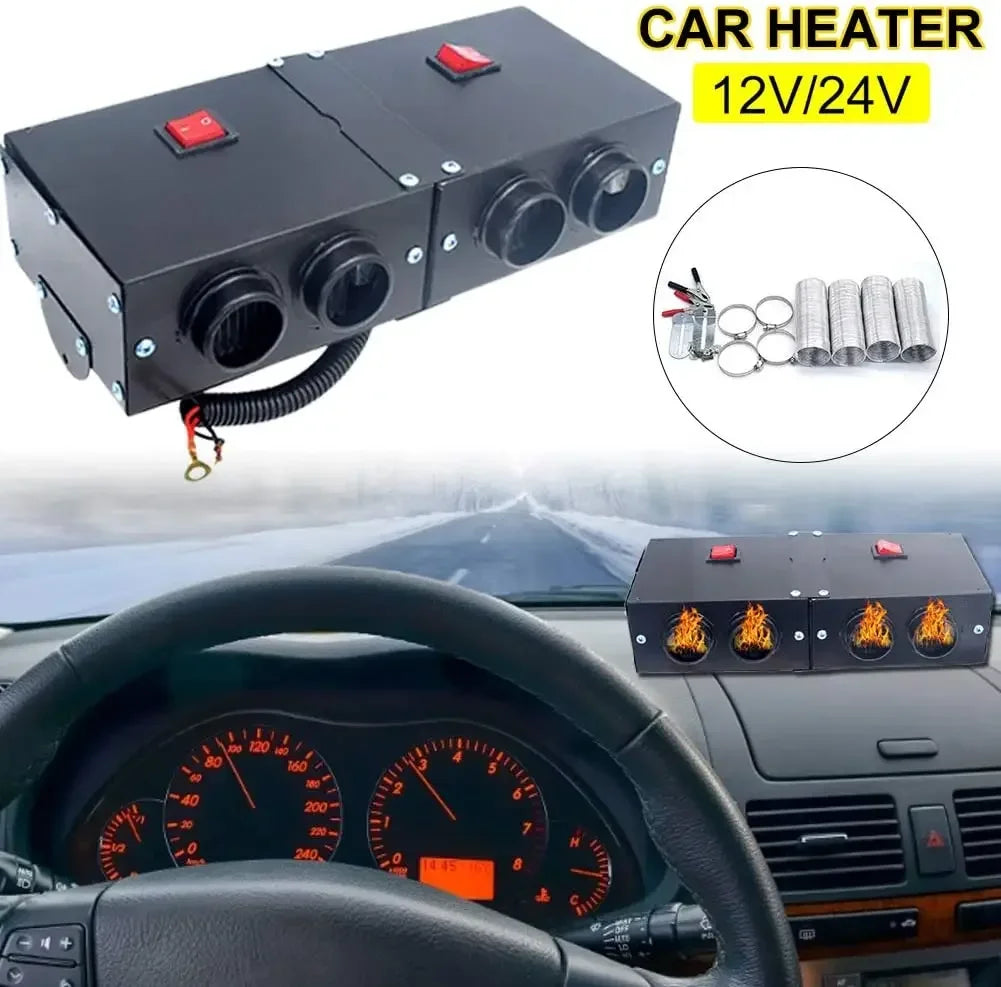 12V/24V 500W Car Heater & Windscreen Defroster Fan Kit Car Heater Defroster QXL