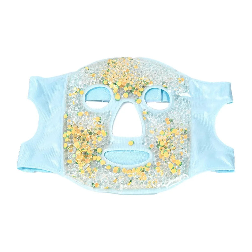 Cooling Gel Eye Mask | Reusable Hot & Cold Bead Compress Gel Eye Mask QXL Blue