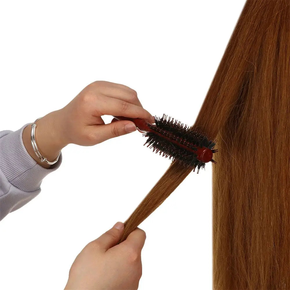 Wooden Boar Bristle Round Hair Brush | S, M, L Sizes Round Hair Brush QXL