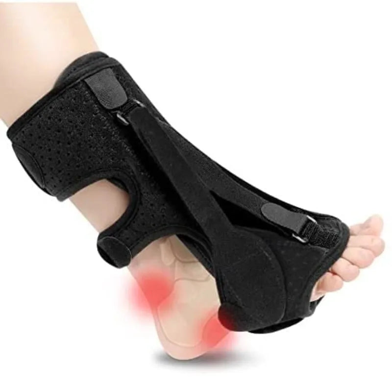 Night Splint Foot Brace | 3 Adjustable Straps & Achilles Support Night Splint Brace QXL black-1pcs