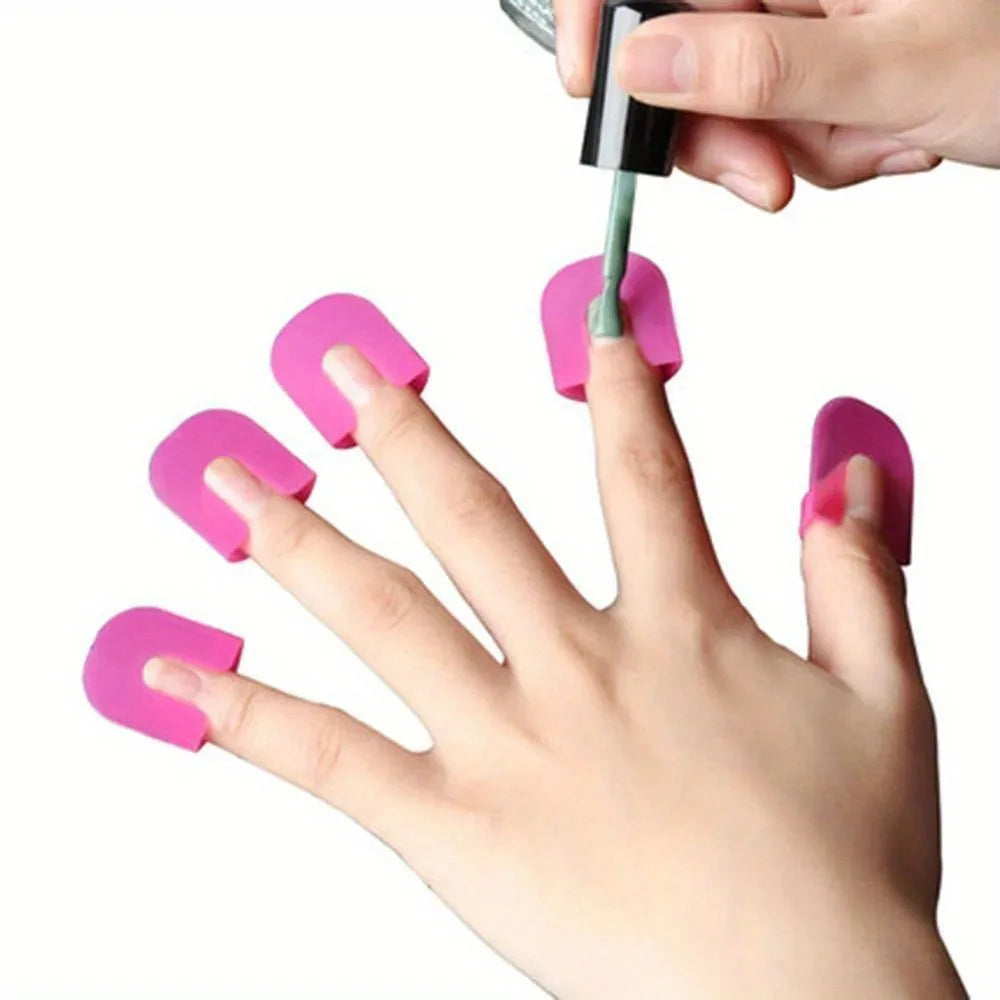 26-Pc Nail Varnish Shield Protectors | 10 Sizes French Tip Nail Varnish Shield QXL