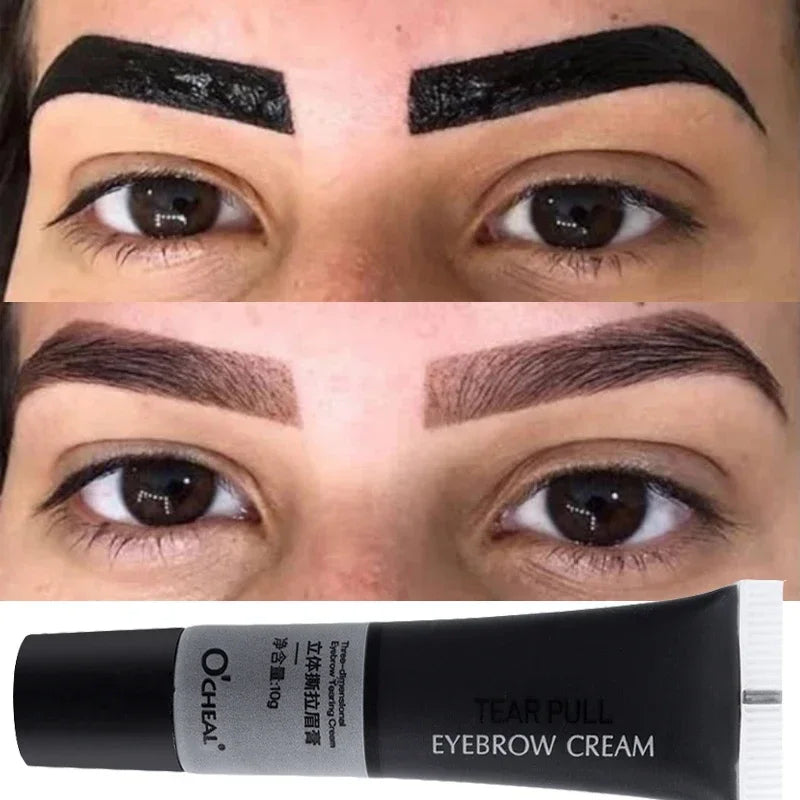 Peel-Off Eyebrow Tint Gel | Waterproof 5–7 Day Brow Color Eyebrow Tint Gel QXL