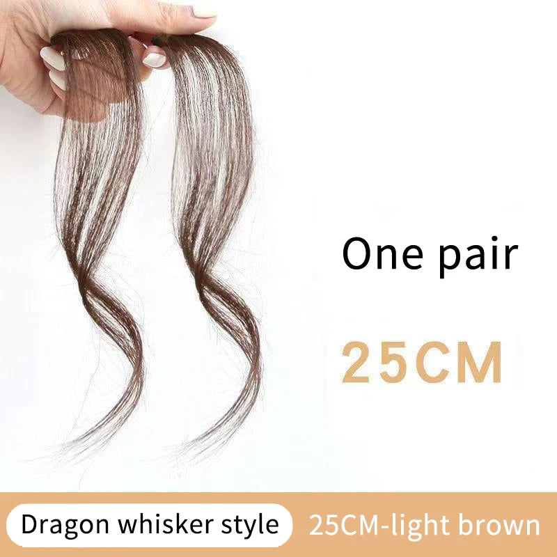 3D Clip-In Bangs Extension | Natural Synthetic Fake Fringe Clip-In Bang Extension QXL A3
