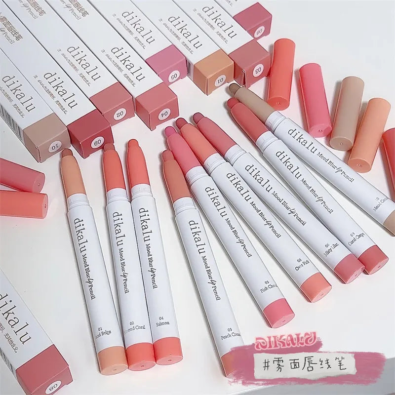 Waterproof Matte Lip Liner Pencil | Nude & Coral Shades Matte Lip Liner QXL