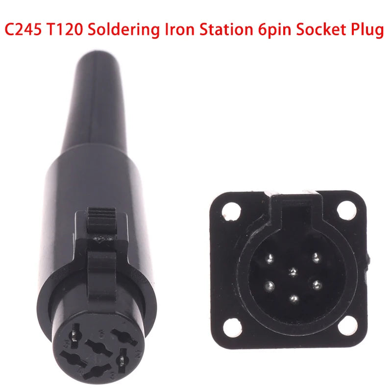 JB-C245 T210 Soldering Station 6-Core Plug & Socket Connector Soldering Station Connector QXL