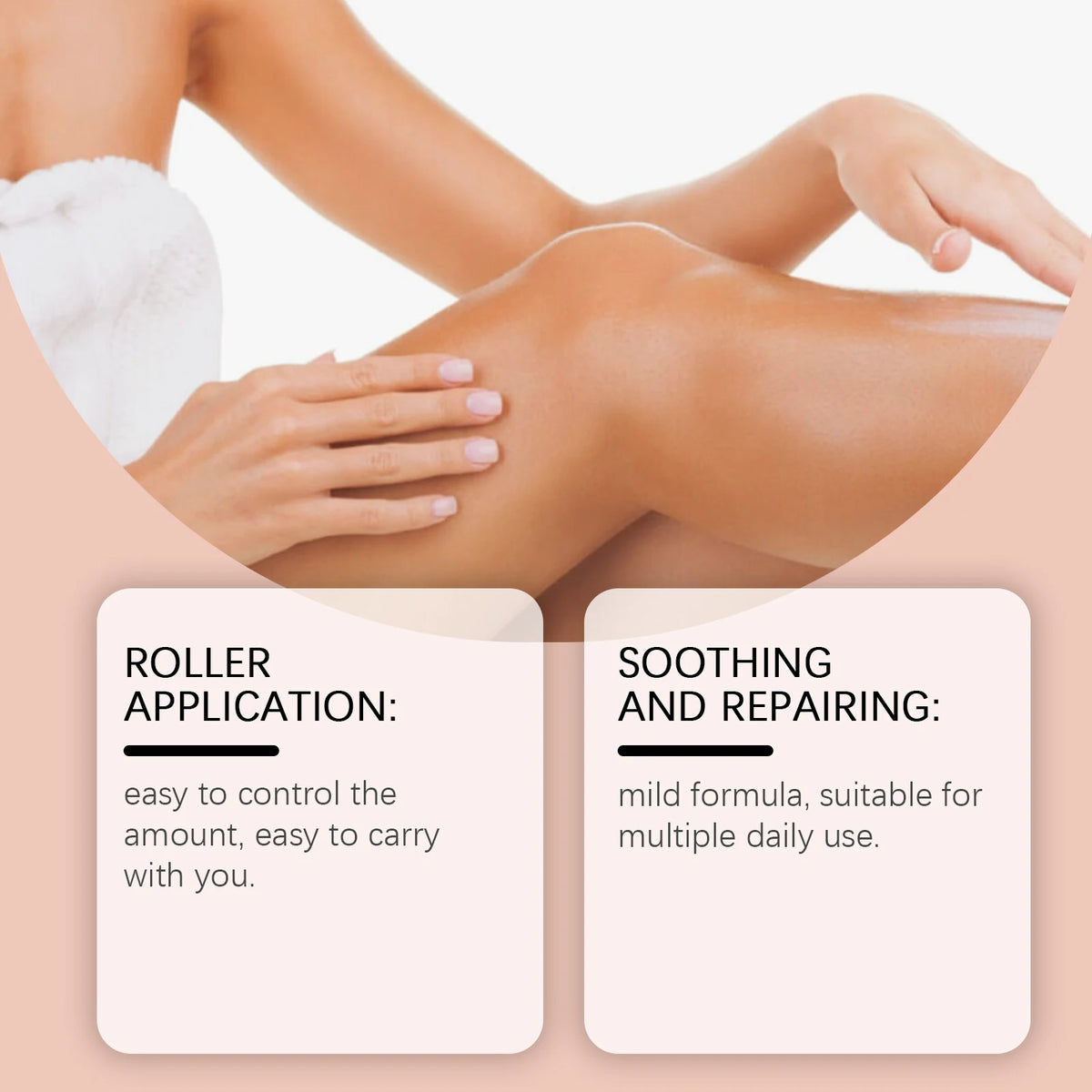 Organic Castor Oil Roller Ball | Firming & Brightening 50ml Body & Face Skin Oil QXL