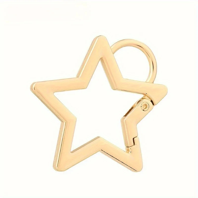 2-Pack Star-Shaped Plated Spring Snap Hooks | Bag & Hiking Spring Snap Hook QXL