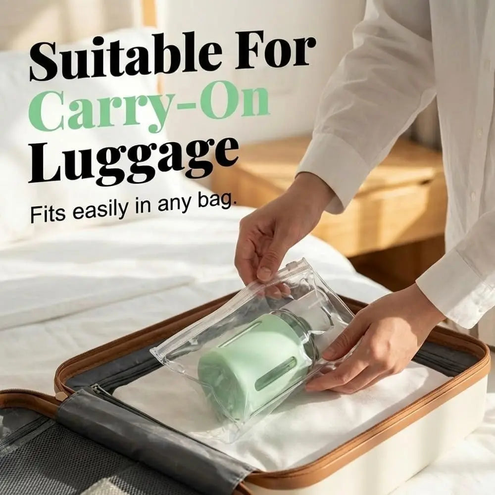 4-in-1 Leak-Proof Travel Dispenser Bottle Set 60ml x4 Travel Dispenser Set QXL