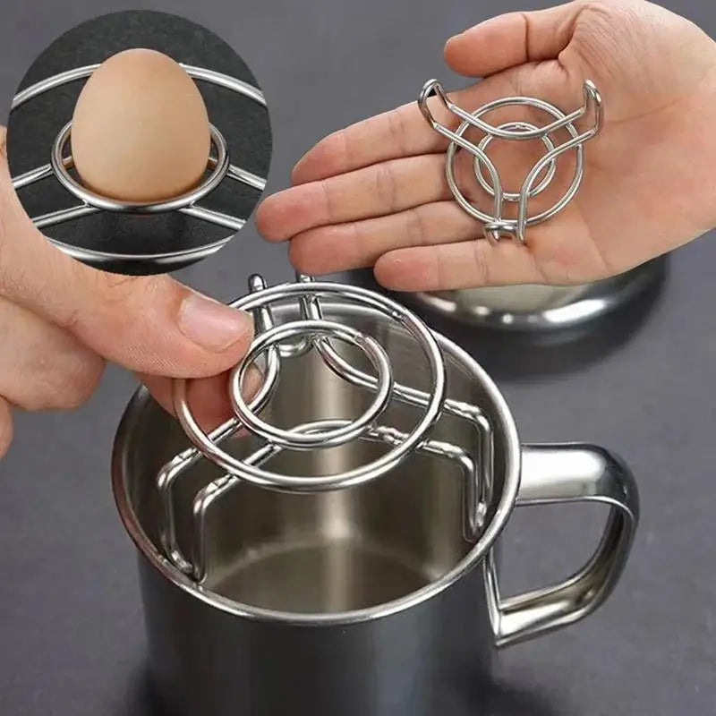 Mini Stainless Steel Steaming Racks Set of 2 | Adjustable Height Steaming Rack Set QXL