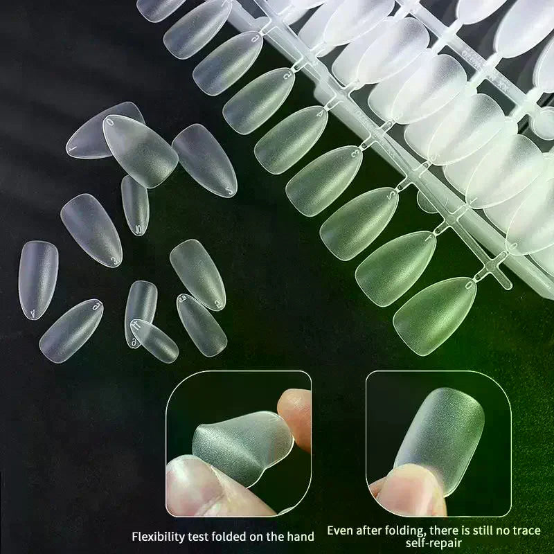 240-Pc Press-On Nail Tips | Stiletto Coffin Almond Square Press-On Nail Tips QXL