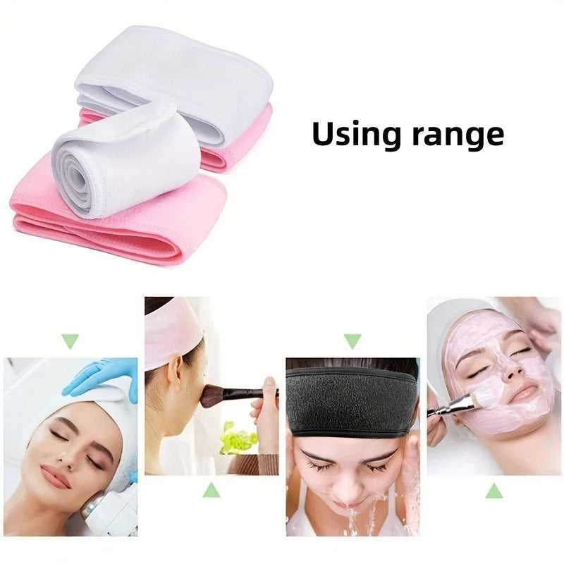 Women's Adjustable Wide Headband – Spa, Makeup & Yoga Wide Hair Headband QXL