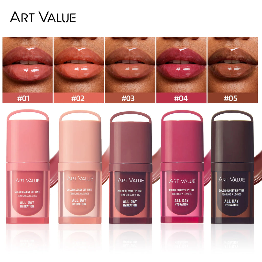 ART VALUE Pearl Lip Gloss | Hydrating Volumizing Lip Glaze Lip Gloss QXL