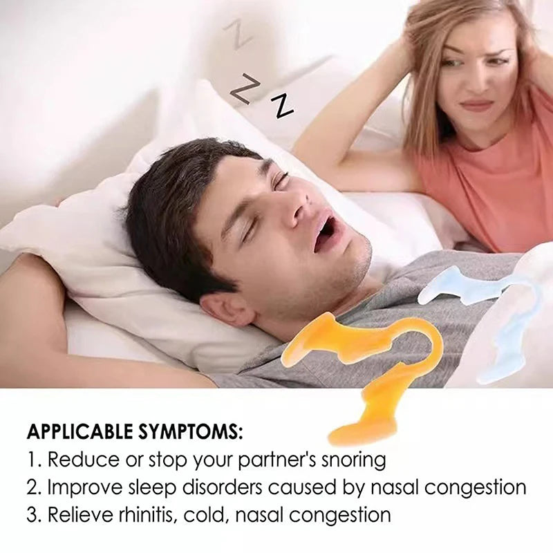 Silicone Nasal Dilator Anti-Snoring Nose Clip | 2-Pack Nasal Dilator Clip QXL