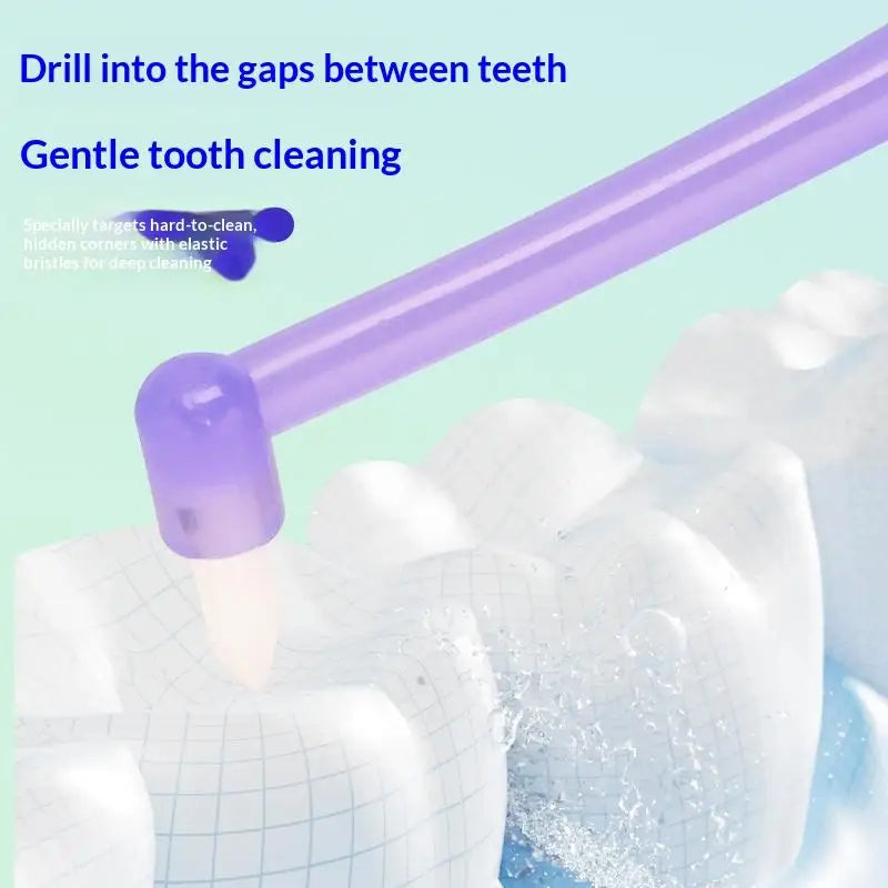 Single-Tufted Toothbrush with Suction Cup | Soft Bristle Small Head Manual Toothbrush QXL