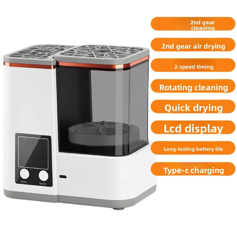 Automatic Makeup Brush Cleaner & Dryer | LCD Type-C Makeup Brush Cleaner QXL WHITE