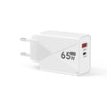 65W GaN USB-C Fast Charger PD3.0 | EU US UK Wall Adapter USB-C Wall Charger QXL White EU