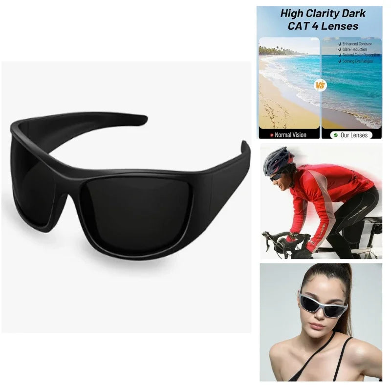 Unisex Polarized Sunglasses UV400 | Retro Lightweight Shades Polarized Sunglasses QXL