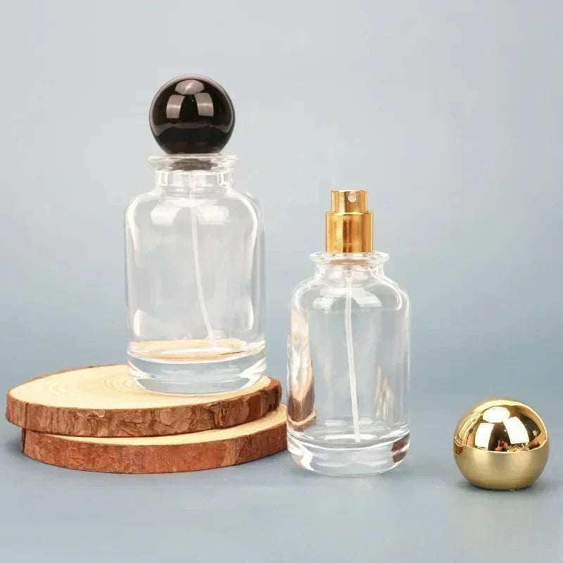 30–100ml Refillable Glass Perfume Spray Bottle | Spherical Cap Perfume Spray Bottle QXL